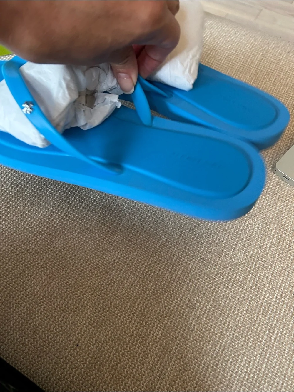 NWT TORY BURCH KIRA padded flip flops.